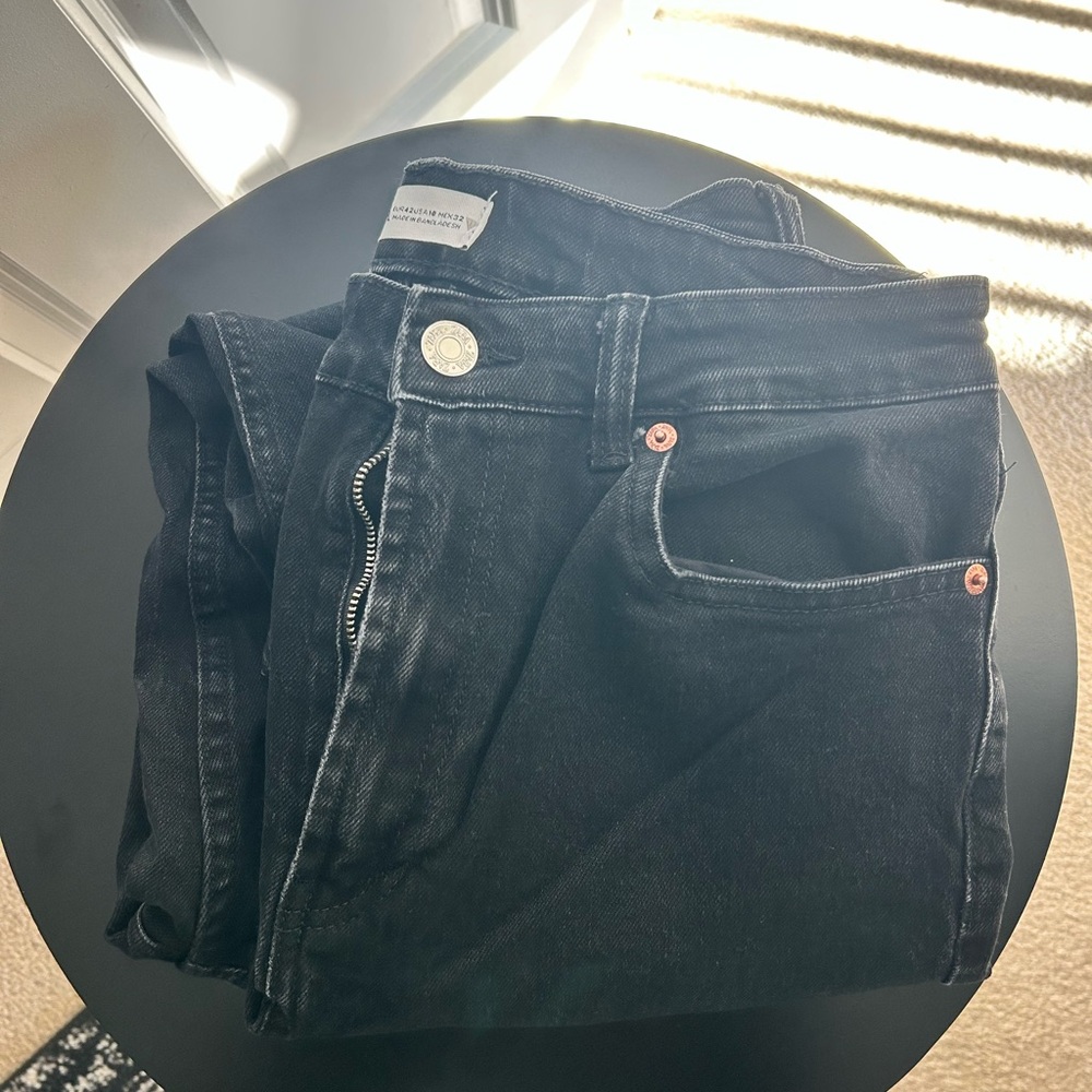 Zara Black Straight Jeans